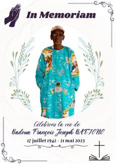 Invitation à la messe de Papa Badoua François Joseph BATIONO