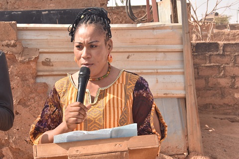 Olive Fatima CompaoréAbouga, présidente de l'Association pour le bien-être et l'épanouissement des veuves et orphelins en difficulté (ABEVOD)