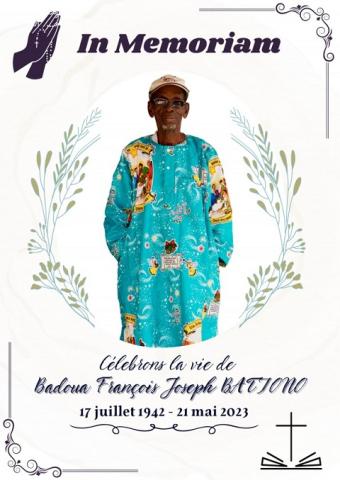 Invitation à la messe de Papa Badoua François Joseph BATIONO