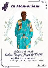 Invitation à la messe de Papa Badoua François Joseph BATIONO